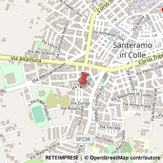 Mappa Via Germania, 36, 70029 Santeramo in Colle, Bari (Puglia)