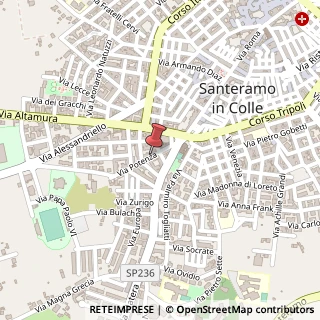 Mappa Via potenza 50, 70029 Santeramo in Colle, Bari (Puglia)