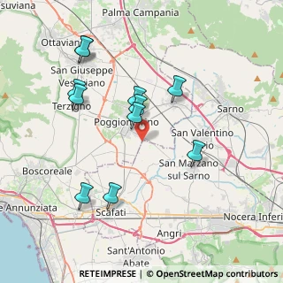 Mappa Via Scafati, 80040 Poggiomarino NA, Italia (4.09818)