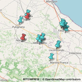 Mappa Via Tito Schipa, 70011 Alberobello BA, Italia (8.67)