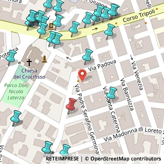 Mappa Via Padova, 70029 Santeramo In Colle BA, Italia (0.09655)