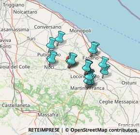 Mappa Viale Notarnicola Giuseppe, 70011 Alberobello BA, Italia (9.715)