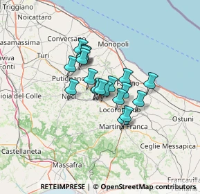 Mappa SP 77, 70011 Martina Franca TA (8.849)