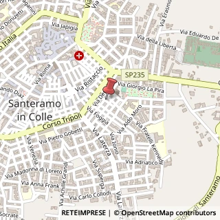 Mappa Via delle Sirti, 28, 70029 Santeramo in Colle, Bari (Puglia)