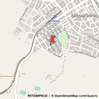 Mappa Via Arrigo Boito, 07037 Sorso SS, Italia, 07037 Sorso, Sassari (Sardegna)