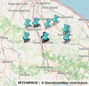 Mappa Via Vittorio Bodini, 70023 Gioia del Colle BA, Italia (10.1845)