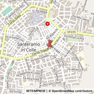 Mappa Via Laterza, 1, 70029 Santeramo in Colle, Bari (Puglia)