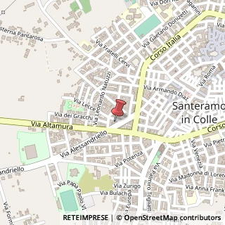 Mappa Via Perugia, 15, 70029 Santeramo in Colle, Bari (Puglia)