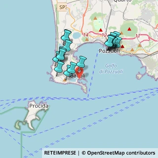 Mappa Via della Shoah, 80070 Bacoli NA, Italia (3.7135)