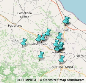 Mappa Contrada Colarossa, 70011 Alberobello BA, Italia (6.74667)