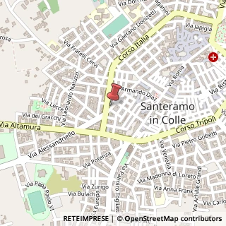 Mappa Via Cortile Sava, 37, 70029 Santeramo in Colle, Bari (Puglia)