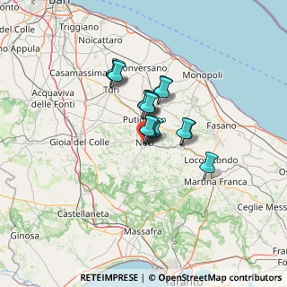 Mappa Via Ortolani, 70015 Noci BA, Italia (8.50125)