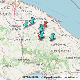 Mappa Via Ortolani, 70015 Noci BA, Italia (8.85583)