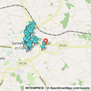 Mappa Via Campania, 70029 Santeramo In Colle BA, Italia (0.9655)