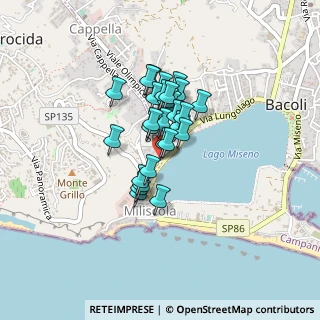 Mappa Via Miliscola, 80070 Bacoli NA, Italia (0.3)