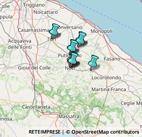 Mappa Via Gianbattista Sansonetti, 70015 Noci BA, Italia (7.65556)