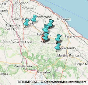 Mappa Largo Positano Col., 70015 Noci BA, Italia (8.06667)