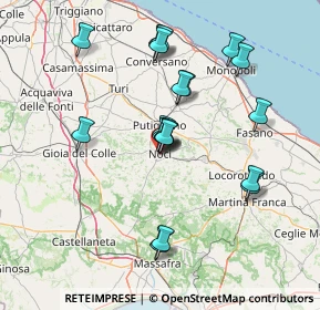 Mappa Via Regina Margherita, 70015 Noci BA, Italia (14.64737)