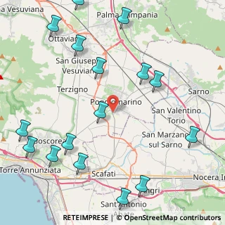 Mappa Via Leonardo Da Vinci, 80040 Poggiomarino NA, Italia (6.07375)