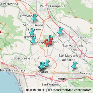 Mappa Via Leonardo Da Vinci, 80040 Poggiomarino NA, Italia (3.91364)