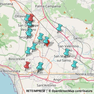 Mappa Via Nuova San Marzano, 80040 Poggiomarino NA, Italia (4.48438)