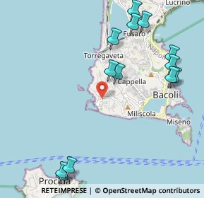 Mappa Via Guglielmo Marconi, 80070 Bacoli NA, Italia (2.74385)