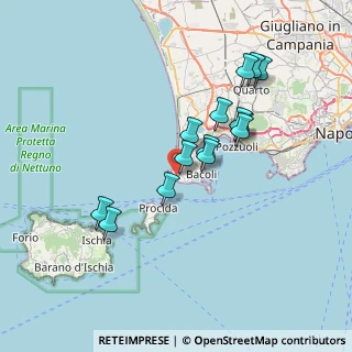 Mappa Via Guglielmo Marconi, 80070 Bacoli NA, Italia (6.83286)