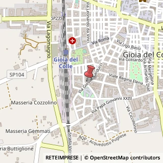 Mappa Via Giosuè Carducci, 106, 70023 Gioia del Colle, Bari (Puglia)