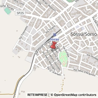Mappa Via Puccini, 16, 07037 Sorso, Sassari (Sardegna)