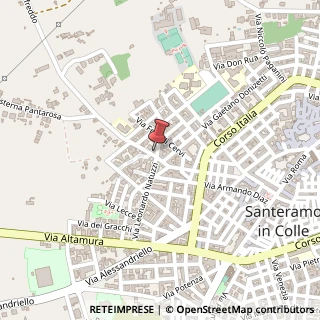 Mappa Via Redipuglia, 36, 70029 Santeramo in Colle, Bari (Puglia)