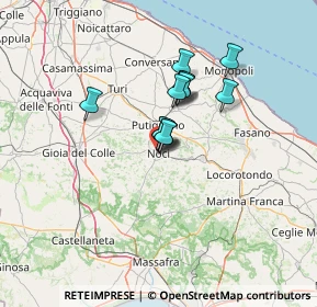 Mappa Via Santa Rosa, 70015 Noci BA, Italia (9.34167)