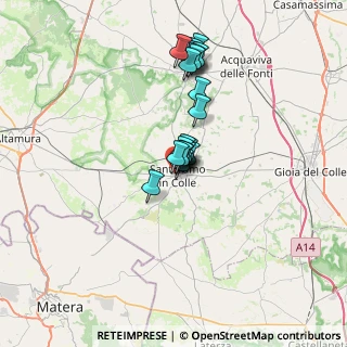 Mappa Via Reggio Calabria, 70029 Santeramo In Colle BA, Italia (5.3295)