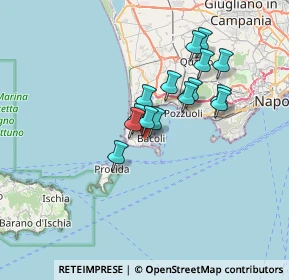 Mappa Via lord hamilton, 80070 Bacoli NA, Italia (5.83667)