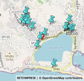 Mappa Via lord hamilton, 80070 Bacoli NA, Italia (0.5535)