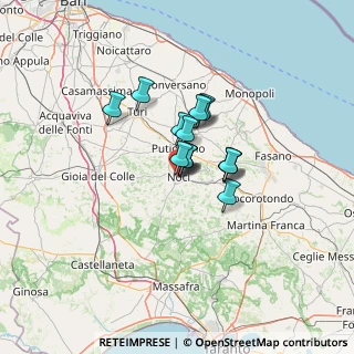 Mappa Via Fratelli Bandiera, 70015 Noci BA, Italia (8.08533)