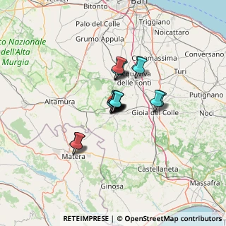 Mappa Via Padre Guerino, 70029 Santeramo in Colle BA, Italia (8.5555)
