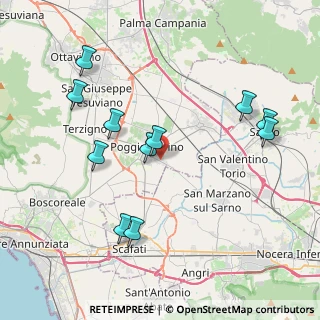 Mappa Via Giuseppe Verdi, 80040 Poggiomarino NA, Italia (4.46182)