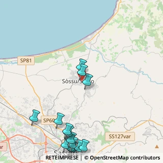 Mappa Via Sennori, 07037 Sorso SS, Italia (6.27786)