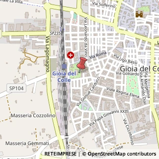 Mappa Via Guido D'Orso, 3, 70023 Gioia del Colle, Bari (Puglia)