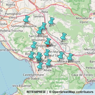 Mappa Via Nuova S. Marzano, 80040 Poggiomarino NA, Italia (7.17733)