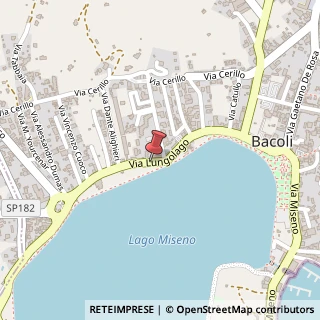 Mappa Via Lungolago, 11, 80070 Bacoli NA, Italia, 80070 Bacoli, Napoli (Campania)