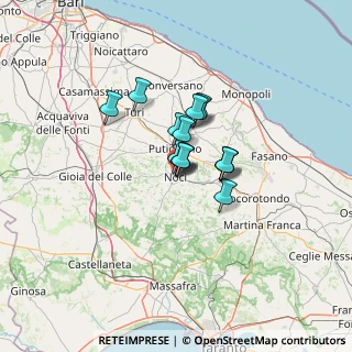 Mappa Via Papa Pio XII, 70015 Noci BA, Italia (7.92533)
