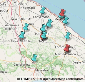 Mappa Via Gorizia, 70015 Noci BA, Italia (14.4895)