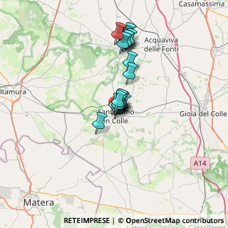 Mappa Via Rossini, 70029 Santeramo In Colle BA, Italia (5.26)