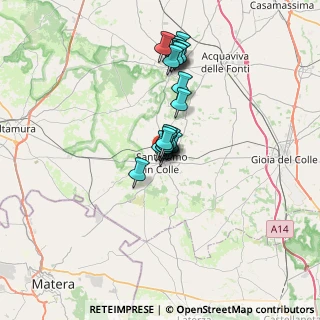 Mappa Via Benedetto Croce, 70029 Santeramo In Colle BA, Italia (5.216)