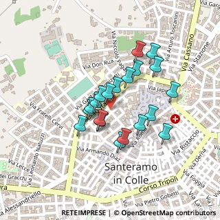 Mappa Via Benedetto Croce, 70029 Santeramo In Colle BA, Italia (0.1865)