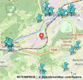Mappa Via Johann Georg Mahl, 39031 Brunico BZ, Italia (1.471)