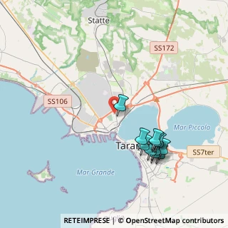 Mappa Via Savino, 74123 Taranto TA, Italia (4.27182)