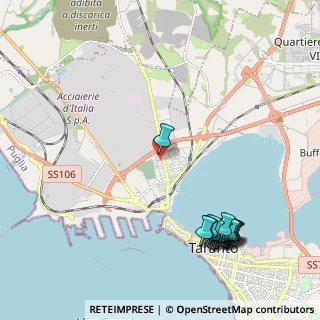 Mappa Via Savino, 74123 Taranto TA, Italia (2.872)