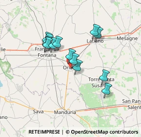 Mappa Via Alessandro Volta, 72024 Oria BR, Italia (6.21154)